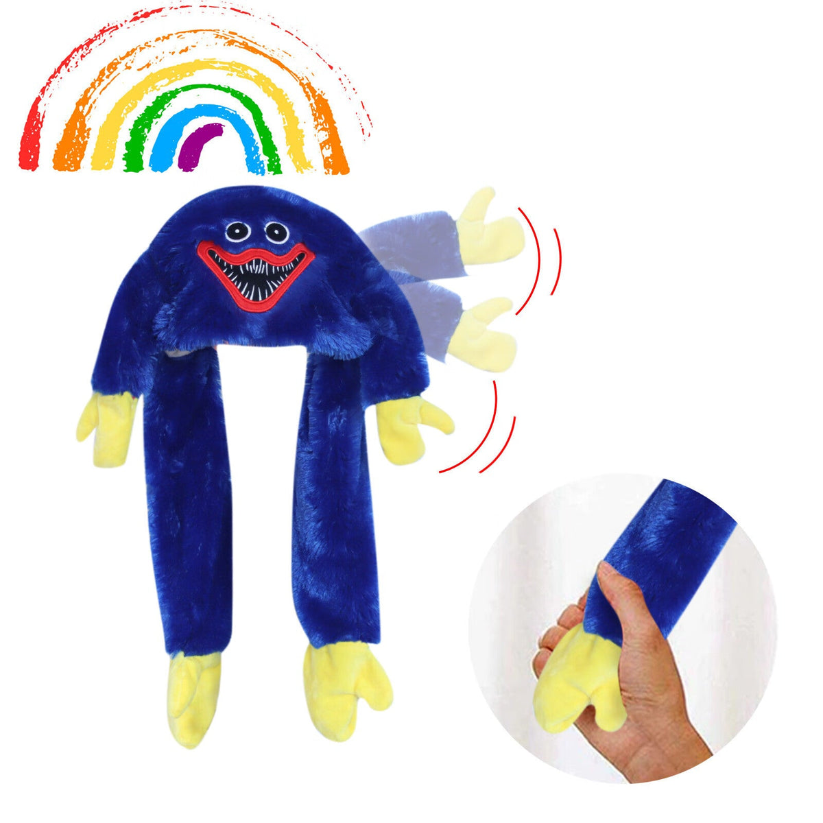 Huggy Wuggy Plush Air -Pump Hat