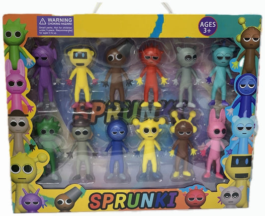 Sprunki Figures Set, Colourful Sprunki Action Figures Set