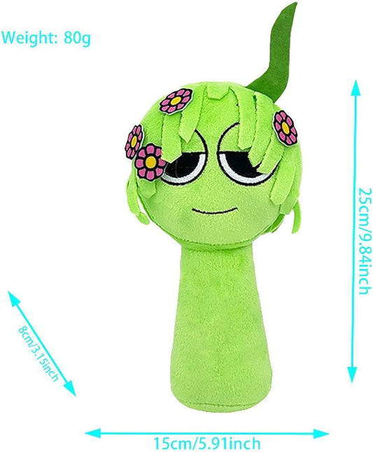 High Quality Sprunki Plushie Sprunki Plush Toy Cute Stuffed Toy for Kids Adults Valentines Day Boys Girls Green– Light Green