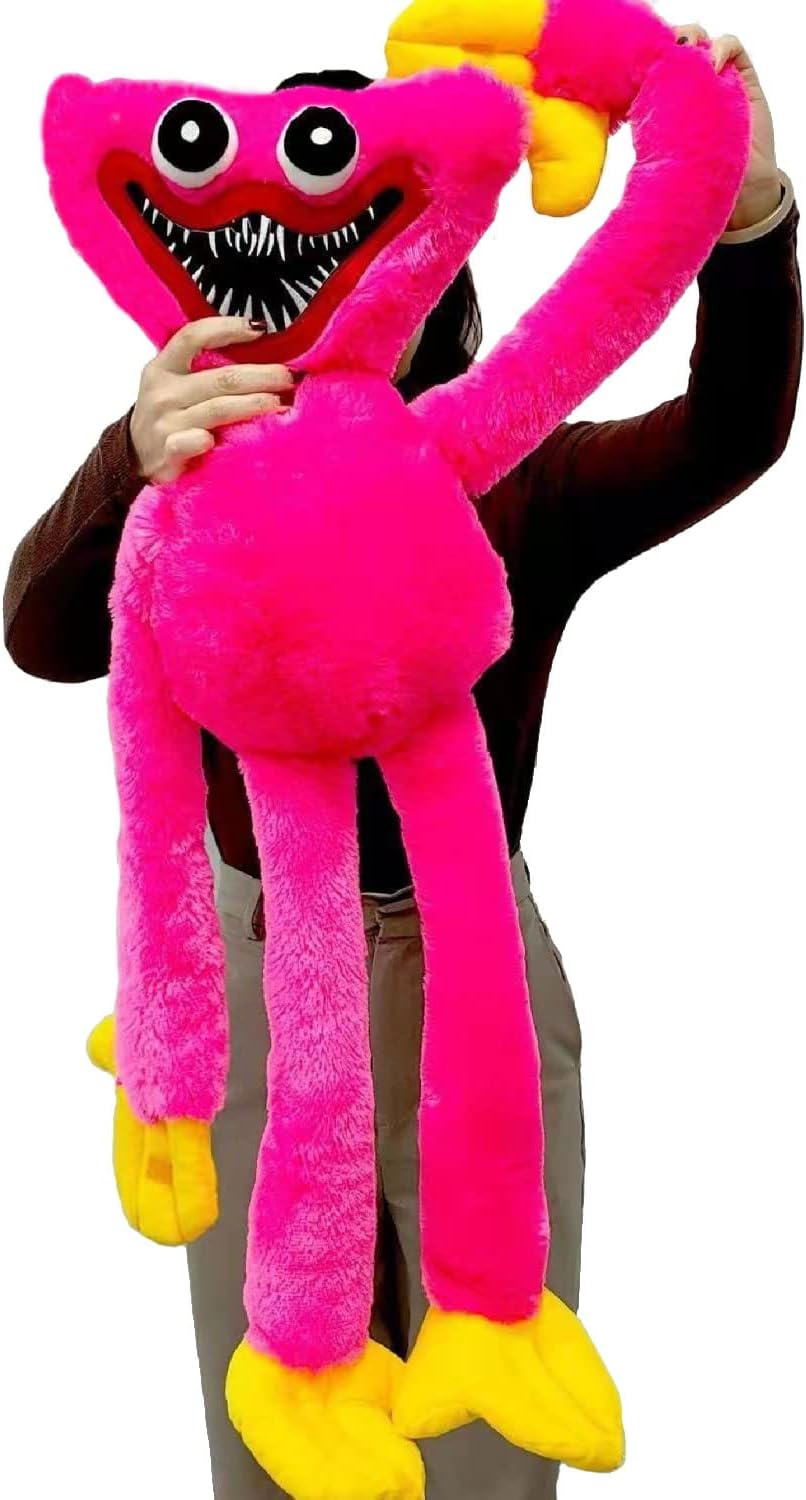 Pink Huggy Wuggy Plush Huge Plush Pink is an oversized
