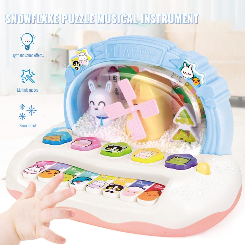 Baby Piano Toy Light up Piano Keyboard Infant Toys Fine Motor Skills - Learning Educational Toy - Perfect for Birthday