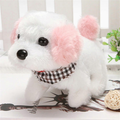 Electronic Plush Toys Puppy Interactive Big Head Dog Pink