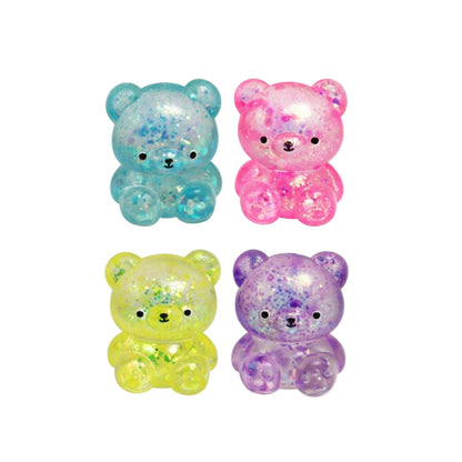 Glitter Bear Squishy - Colour may vary