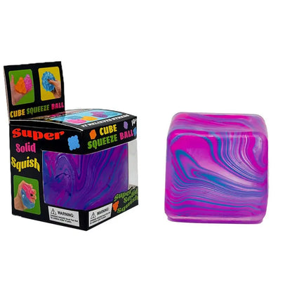 Fidget Toys Squishy Stress Cube Balls for Kids Adults Squishies Stress Relief (1 pcs) colors may vary
