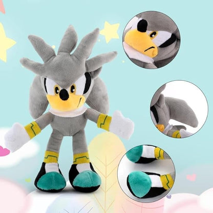 Silver Sonic Plush Toy 11 Inch Sonic Metal