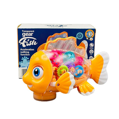 Tipmant Cute Electric Fish Toy Electronic Goldfish Animal Vehicle Car