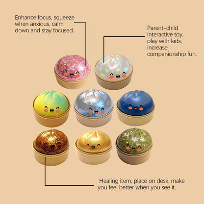 Squishy Dumpling Glitter Squishies NEW HOT🔥VIRAL MYSTERY GIANT Holographic Glitter Dumpling - SEALED! Random Glitter Dumpling- squishy toy stress reliever Squishy Bun