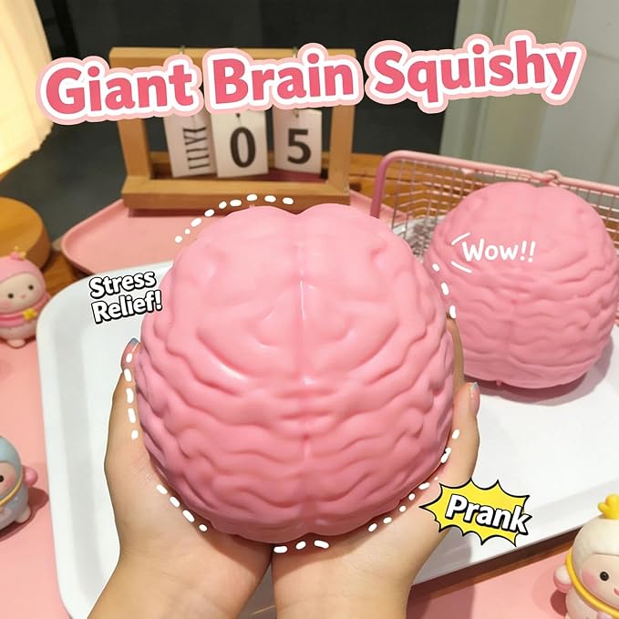 Giant Brain Squishy Stress Ball