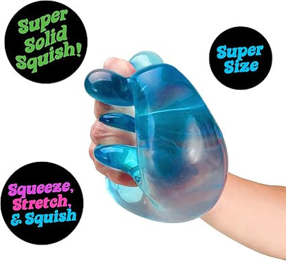 NeeDoh Niceberg - Large Squishy Ice Cube Fidget Toy For Kids, Nee Doh Stress Balls, Sensory Fidgets, Squidgy Toys For Anxiety Relief, Safe Non-Toxic Gel Texture, Age 3 Year Olds +