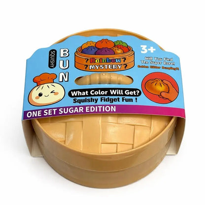 Mystery Squishy Dumpling Fun Toy | Surprise Colour | Stress Relief Fidget Bun Squishy blind box Sugar Edition series.