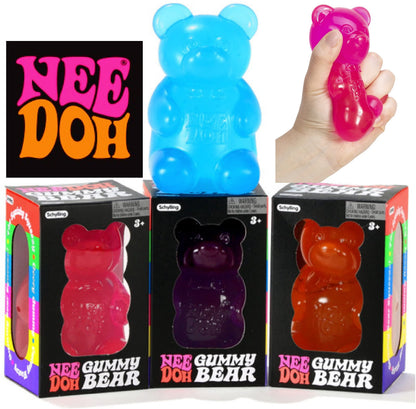 Schylling Needoh Gummy Bear Toy with Jelly-Like Filling, 100% authentic Color may vary