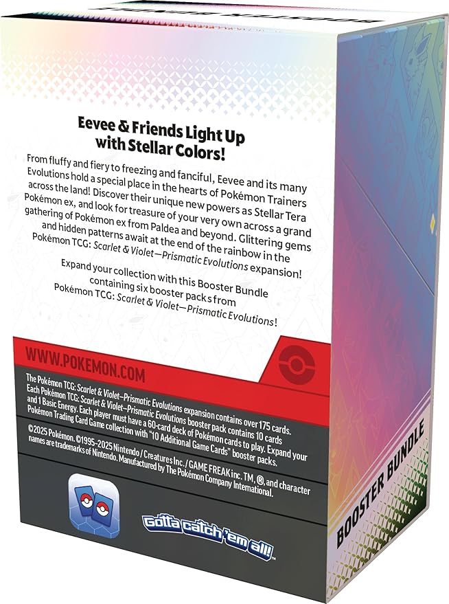 Pokemon cards TCG: Scarlet & Violet—Prismatic Evolutions Booster Bundle