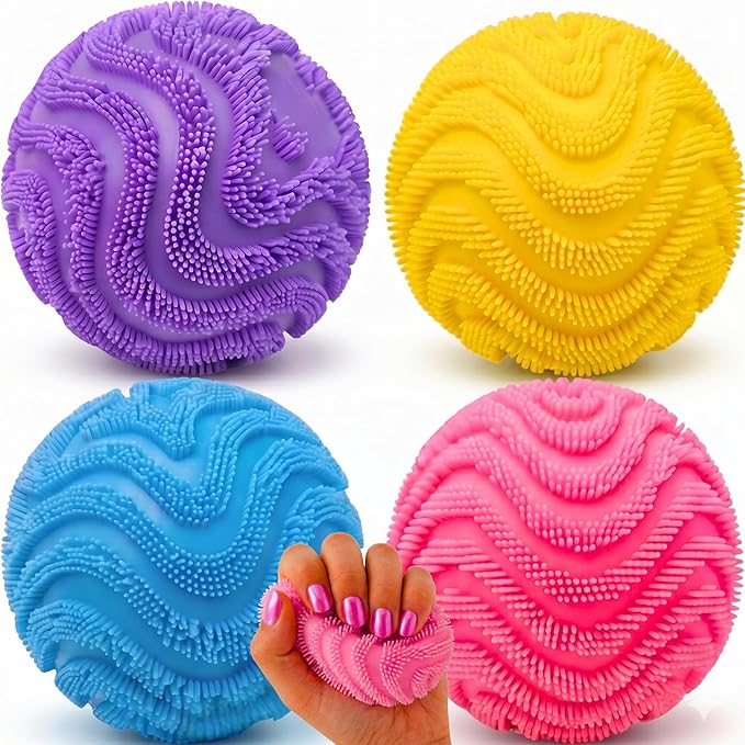 Fuzz Ball Squishy Slow Rising Fuzzy Fidget Ball