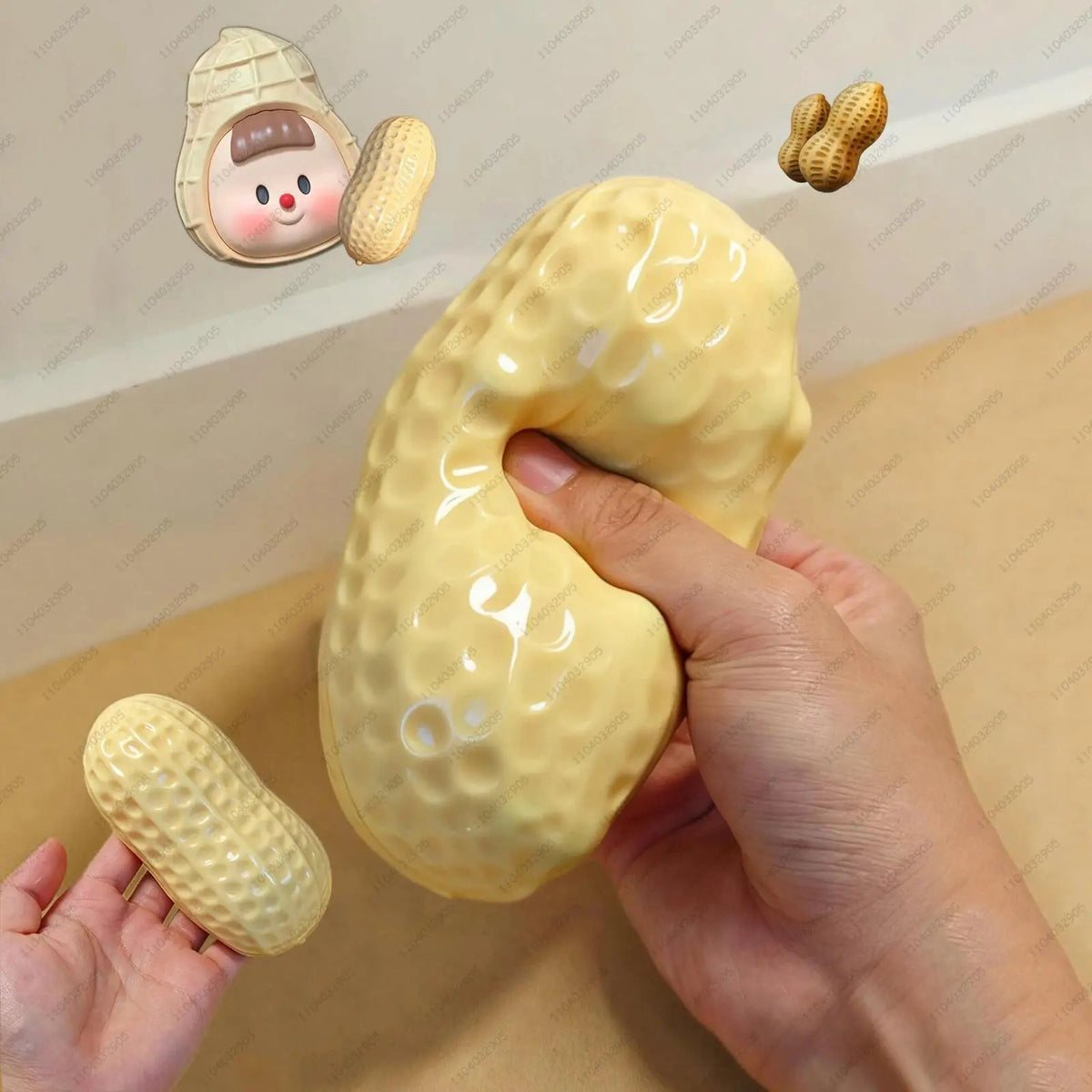 Squishy Peanut Tall Stress Ball 6 inch
