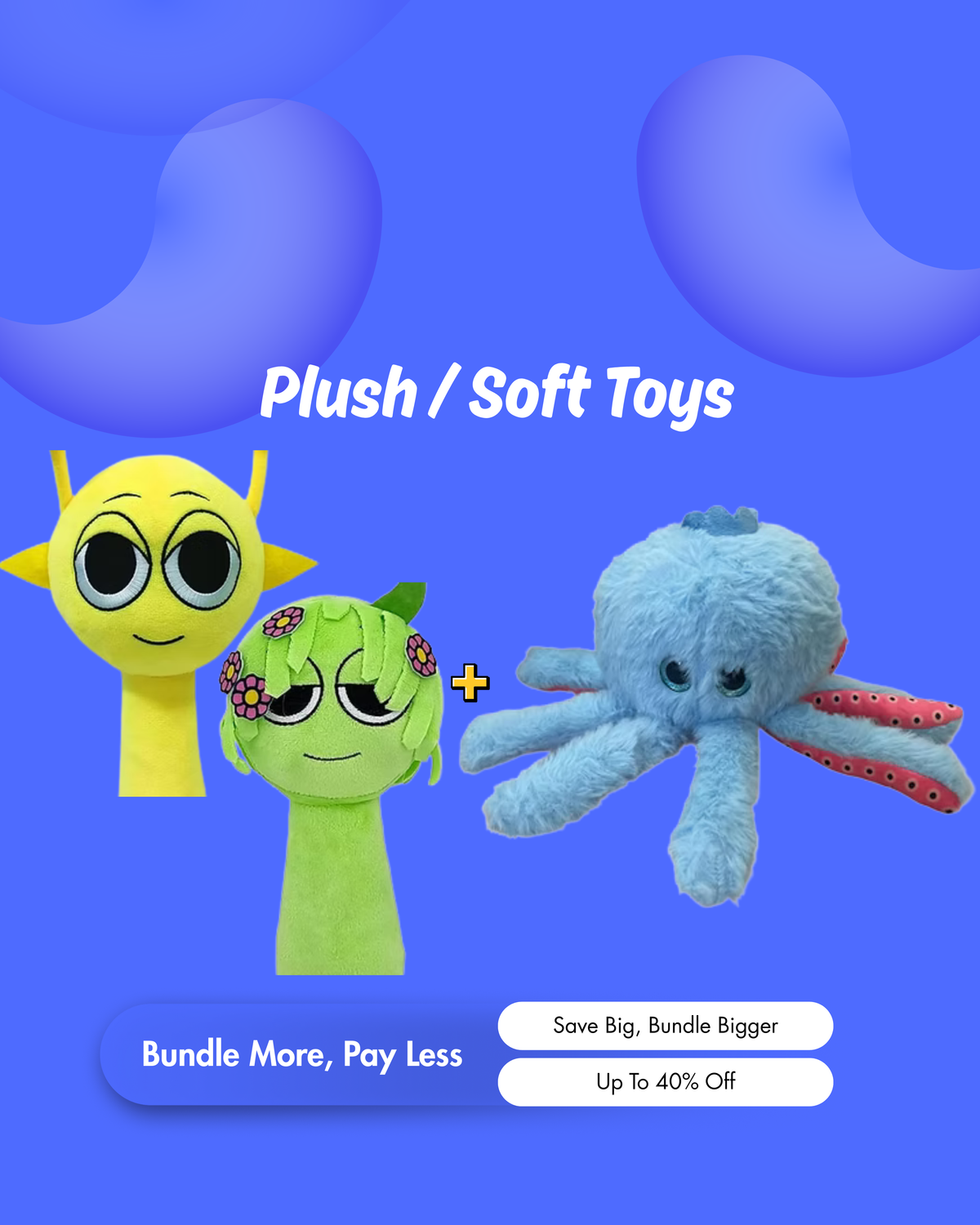 Plush Soft Toys Bundle