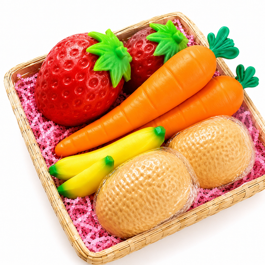 Fruit Veggie Squishy Basket Set