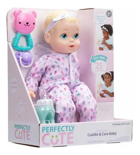 Perfectly Cute Cuddle and Care Baby Doll Blue Eyes