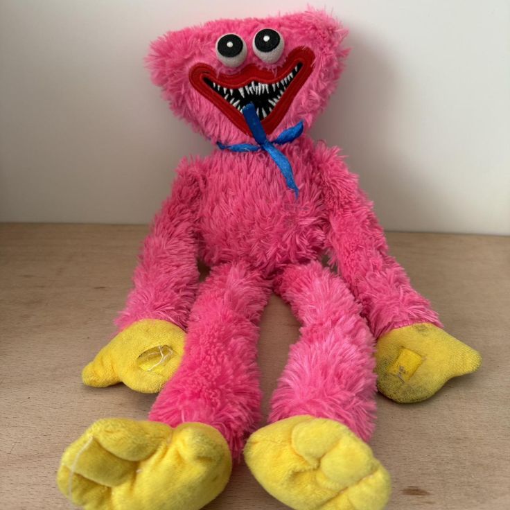 Pink Huggy Wuggy Plush Huge Plush Pink is an oversized