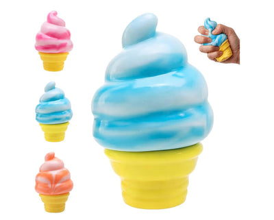 2pcs Ice Cream Squishy, Ice Cream Cone Squishies, Slow Rising Stress Relief Squishy, Summer Toy