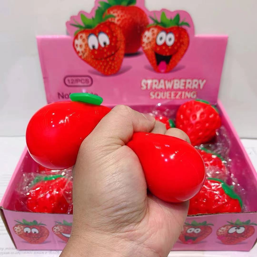 Strawberry Squishy Stress Relief Squeeze Small
