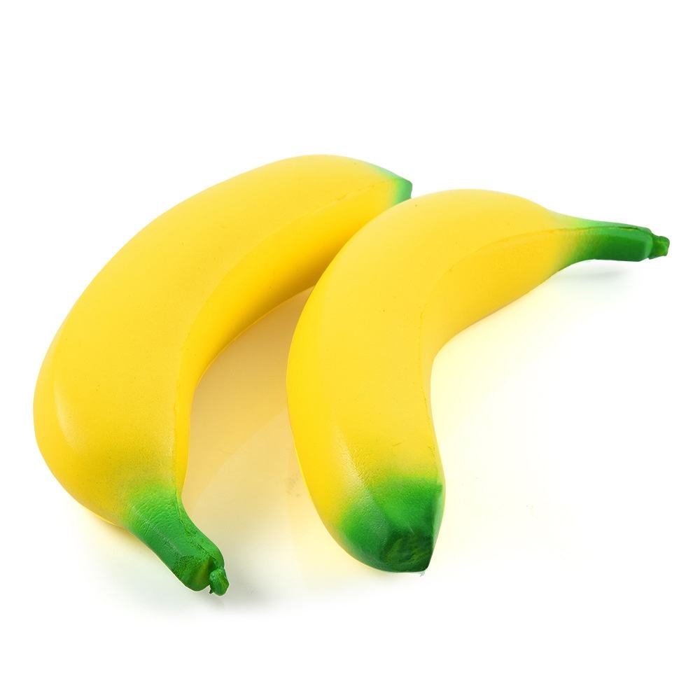 PU Mini Banana Vent Toy Soft and Stretchable Slow-Rebound Squishy for Sensory Play Kids and Adults Anxiety Relief 3.5 inches