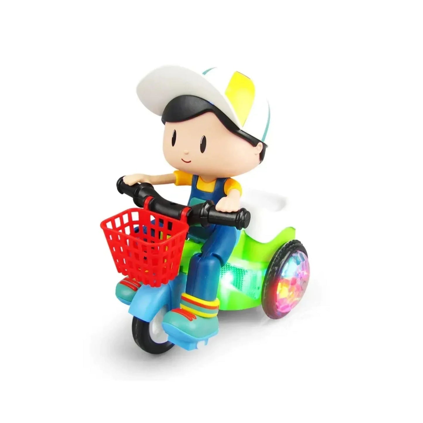 Music Stunt Cool Tricycle Car 360 Degree Rotate Luminous Motorcycle Baby Toys