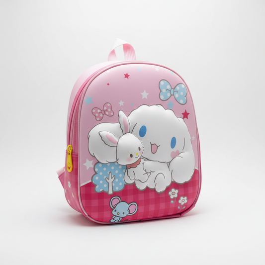 Cinnamoroll inspired Pink Backpack - Utility Mini Backpack – Stylish, Lightweight & Durable for School