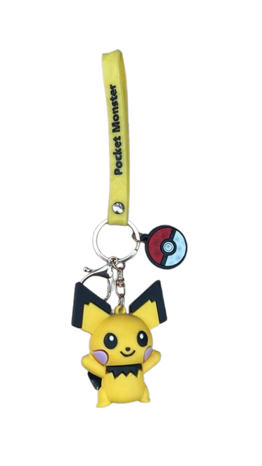 Yellow Pikachu Keychain