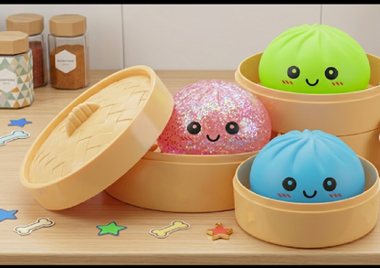 Dumpling Squishy Mystery Toy | Mystery Squishy Dumplings | Set for Kids Pack of 12