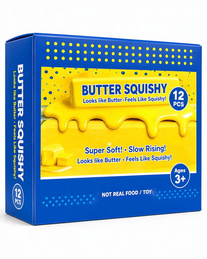 Butter Squishy – Ultimate Stress Relief Pack 6” long and 1” width Pack of 20
