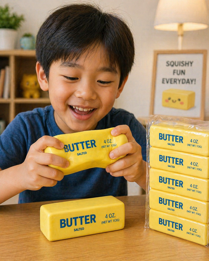 Butter Squishy – Ultimate Stress Relief Pack 6” long and 1” width Pack of 20