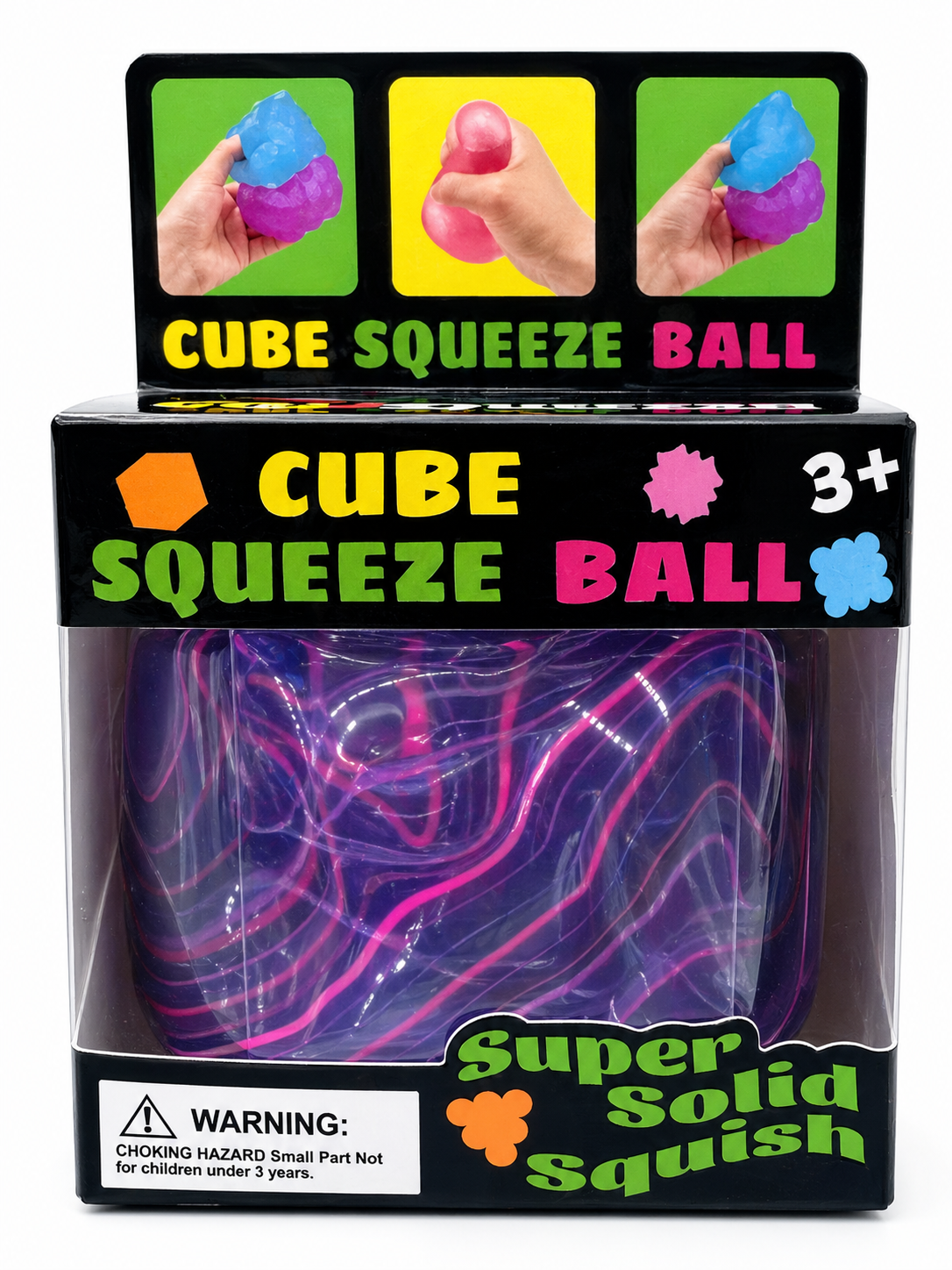 Fidget Toys Squishy Stress Cube Balls for Kids Adults Squishies Stress Relief (1 pcs) colors may vary