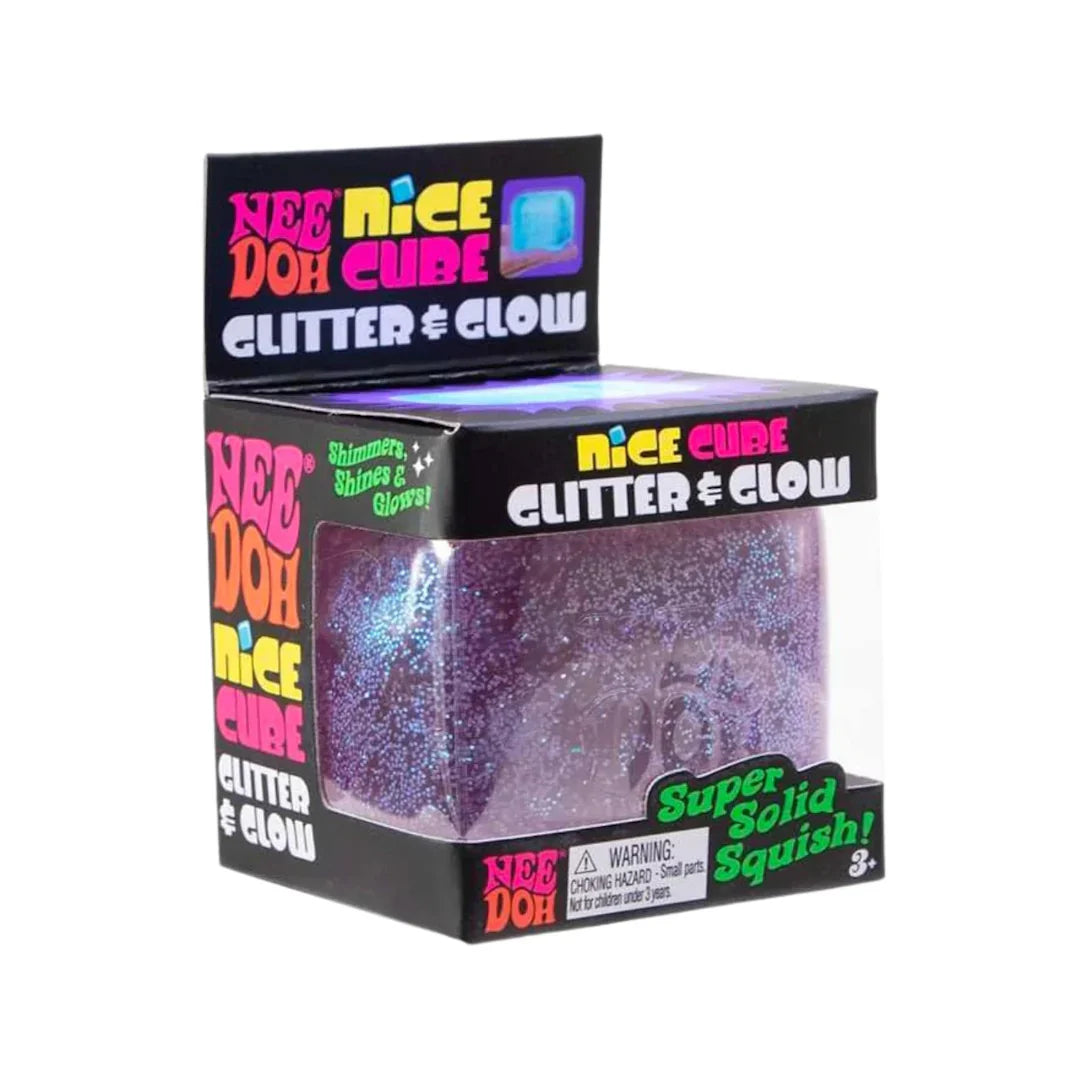 Needoh Ice Cube Glitter and Glow Squishy 100% Authentic Colour may vary