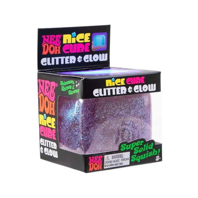 Needoh Ice Cube Glitter and Glow Squishy 100% Authentic Colour may vary