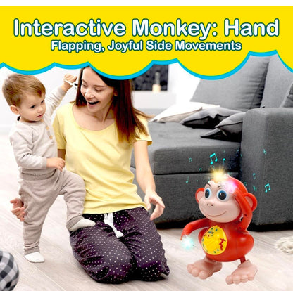 Dancing Monkey Musical Toy Light Sound Battery Operated