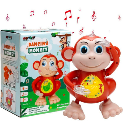Dancing Monkey Musical Toy Light Sound Battery Operated
