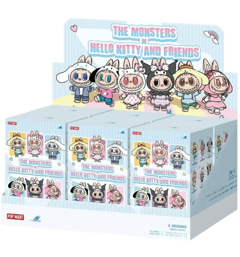 Labubu Hello Kitty Sanrio Characters Sealed Case 6 Blind Box