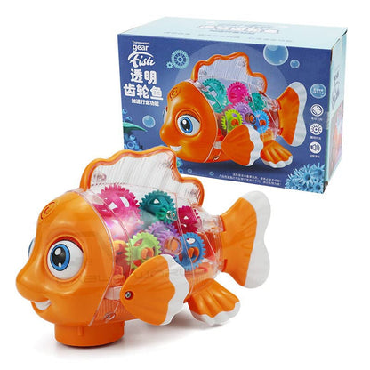 Tipmant Cute Electric Fish Toy Electronic Goldfish Animal Vehicle Car