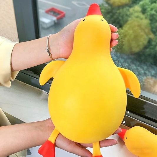 Big Papa Duck Squishy, Soft Rubber Giant Jumbo Duck Squishy Stress Ball, Quite Slow Rising