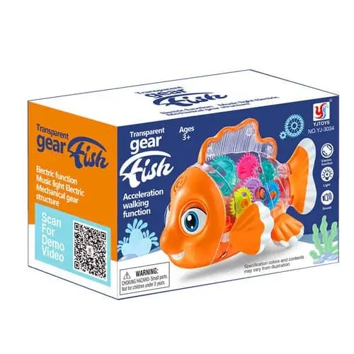 Tipmant Cute Electric Fish Toy Electronic Goldfish Animal Vehicle Car