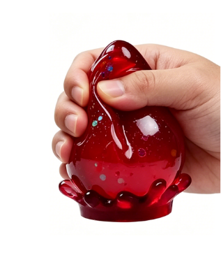 Squishy Raindrop Fidget Toy Glitter