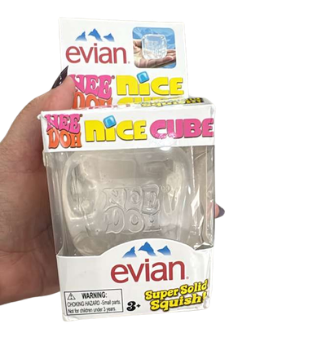 Evian Nice Cube Squishy