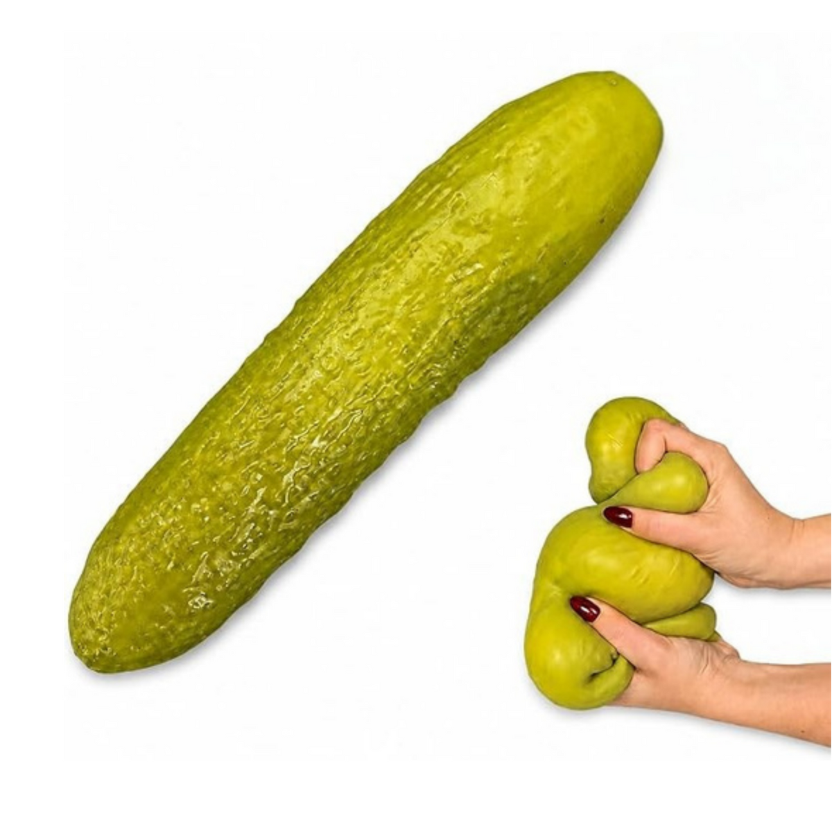 Pickle Squishy - 12" Long - Stress Relief Toy