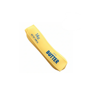 Giant Butter Squishy 10" Tall Foamy Stress Relief Toy - Realistic Butter Stick Squeeze, Soft PU Foam Fidget