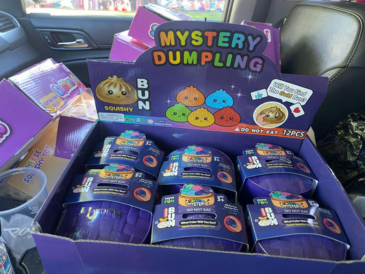 Mystery Purple Glitter Dumpling Squishy Bun – Mystery Series