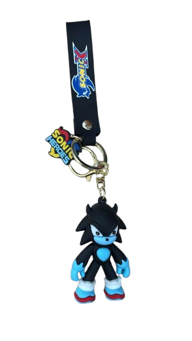 Sonic Black Light Blue Keychain