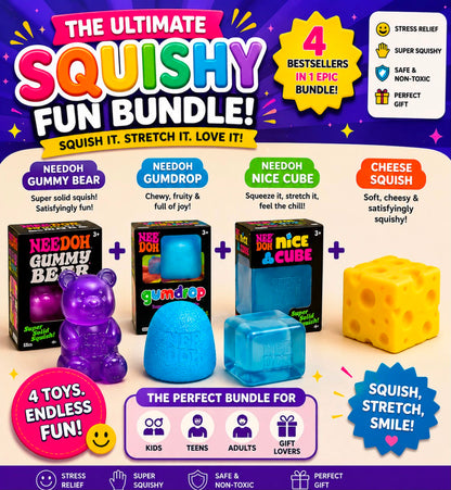 The Ultimate Squishy Fun Bundle – 4 Bestsellers in 1 Epic Bundle!