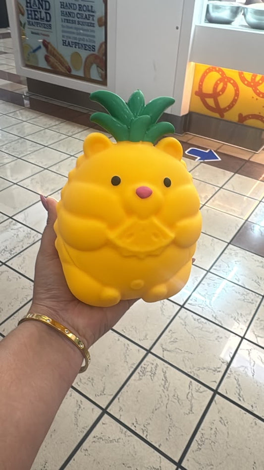 Pineapple Squishy Bear Face