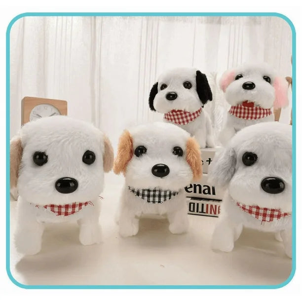 Electronic Plush Toys Puppy Interactive Big Head Dog Pink