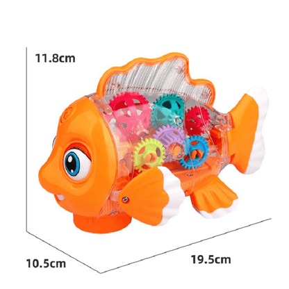 Tipmant Cute Electric Fish Toy Electronic Goldfish Animal Vehicle Car